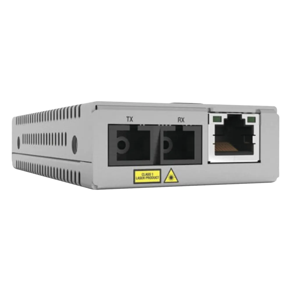 Convertidor de medios Gigabit, conector SC Distancia (20KM) Monomodo Versión TAA