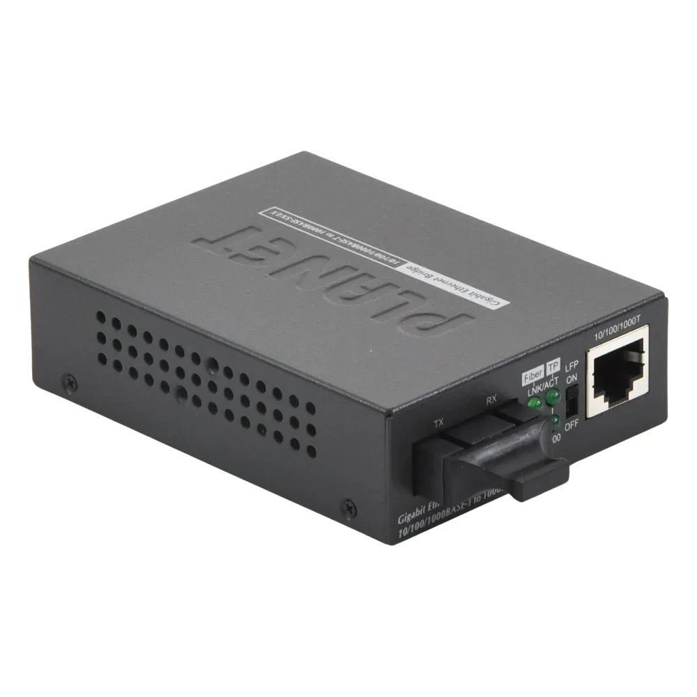 Convertidor de Medios UTP/ Fibra Óptica de 1000 Mbps, Multi-Modo, Hasta 550 m, Conector SC