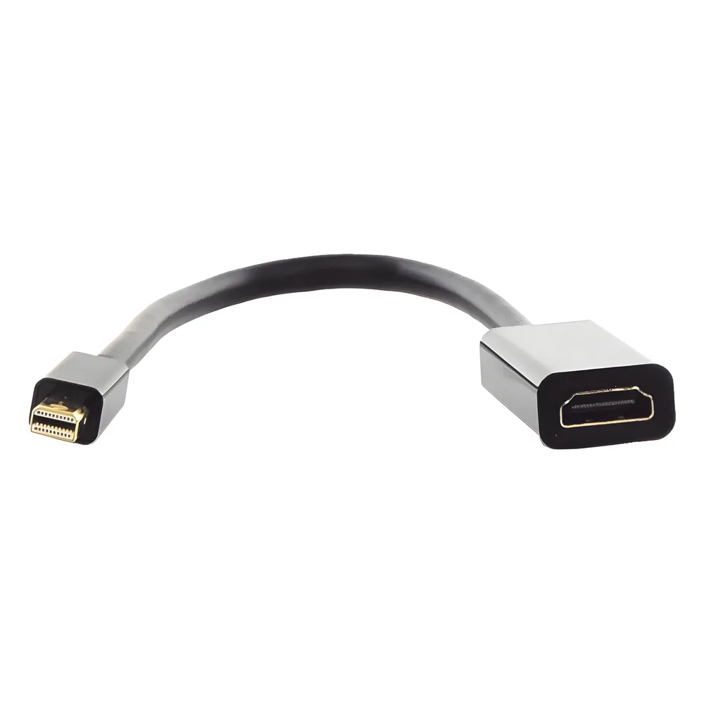 Convertidor Mini Display Port a HDMI / 4K@30Hz / Thunderbolt / Blindaje Interno Múltiple / Carcasa ABS / Longitud de 25 cm (9.84 pulgadas) – vista 2