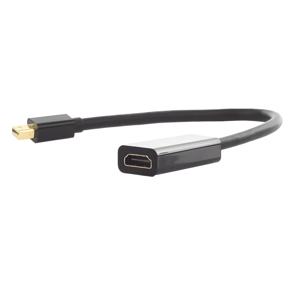 Convertidor Mini Display Port a HDMI / 4K@30Hz / Thunderbolt / Blindaje Interno Múltiple / Carcasa ABS / Longitud de 25 cm (9.84 pulgadas) – vista 3
