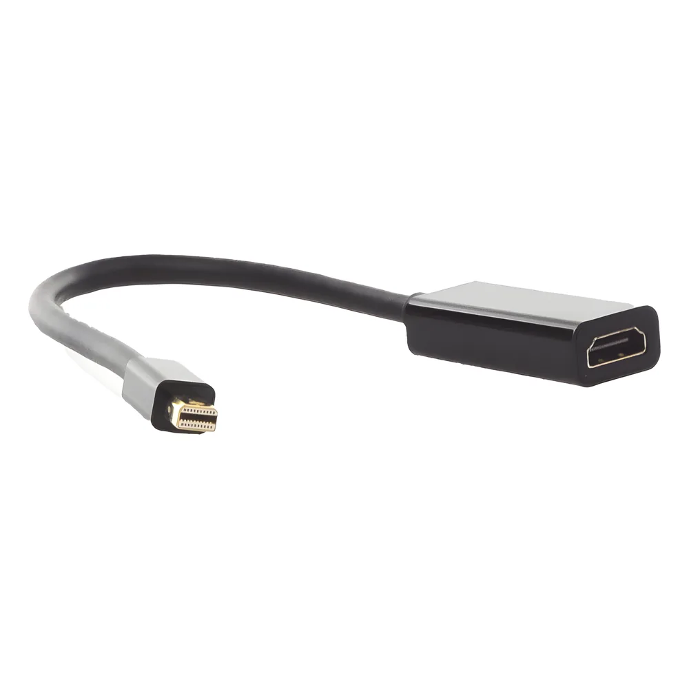 Convertidor Mini Display Port a HDMI / 4K@30Hz / Thunderbolt / Blindaje Interno Múltiple / Carcasa ABS / Longitud de 25 cm (9.84 pulgadas) – vista 5