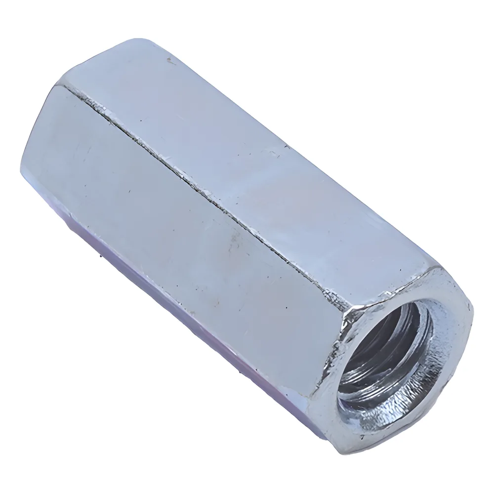 Cople hexagonal roscado cuerda maquina galvanizado de 6.5 mm (1/4") – vista 4