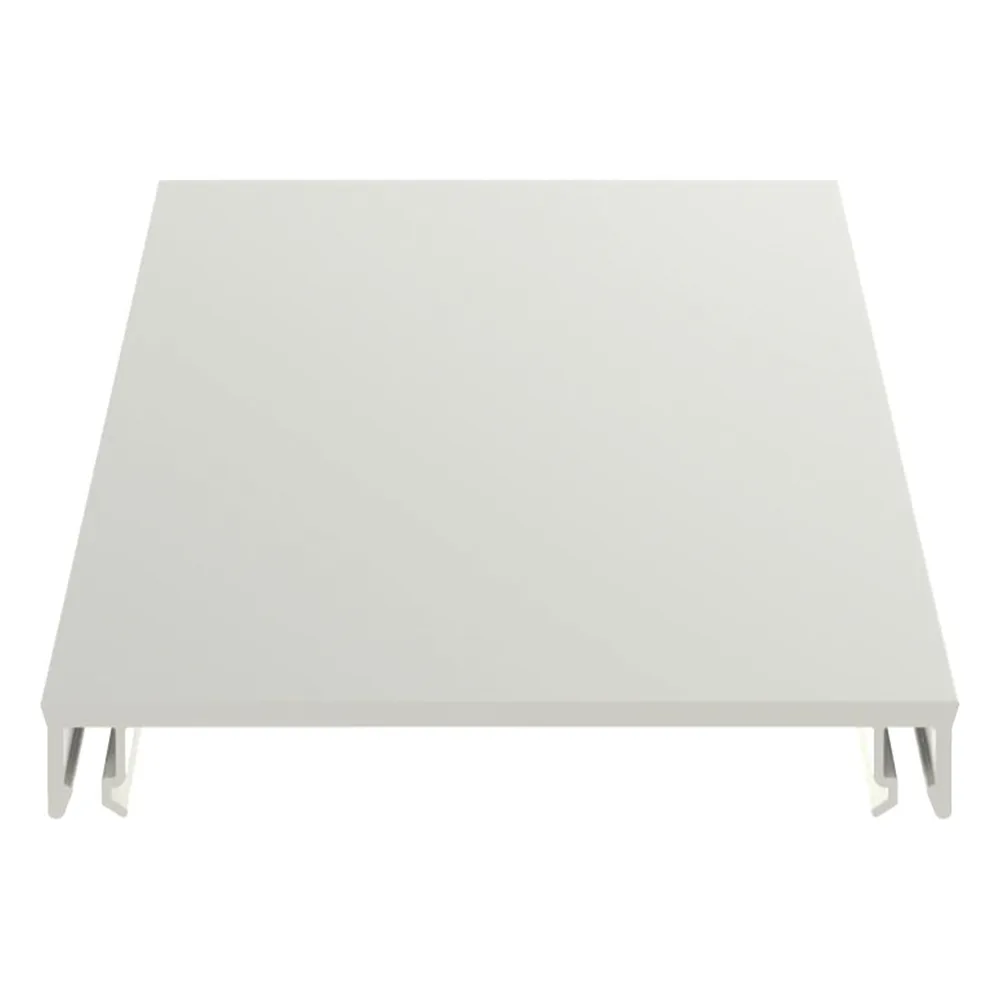 Cubierta para canaleta T-70, de PVC rígido, 70.1 x 9.1 x 2400 mm, Color Blanco Mate – vista 2