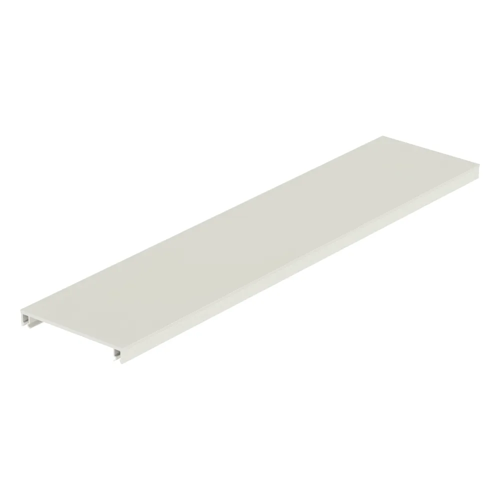 Cubierta para canaleta T-70, de PVC rígido, 70.1 x 9.1 x 2400 mm, Color Blanco Mate – vista 3