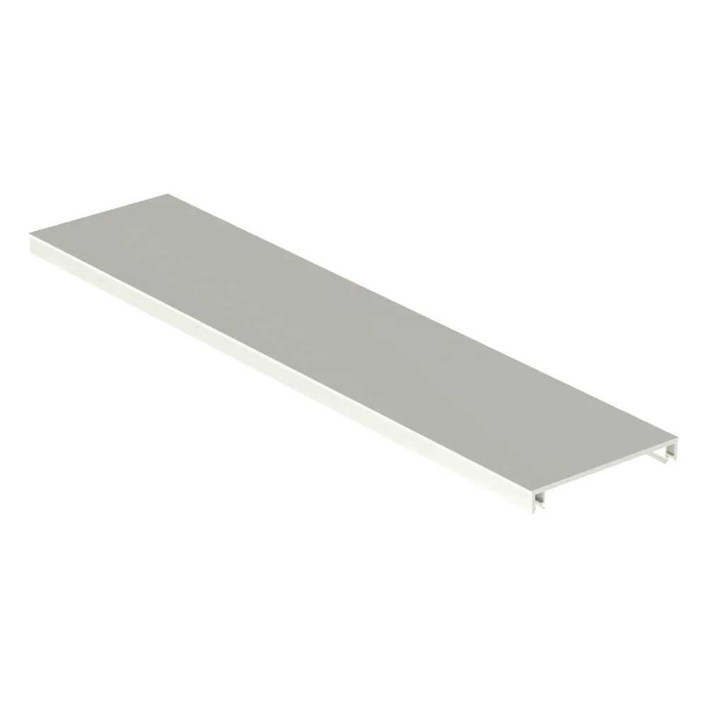 Cubierta para canaleta T-70, de PVC rígido, 70.1 x 9.1 x 2400 mm, Color Blanco Mate – vista 4