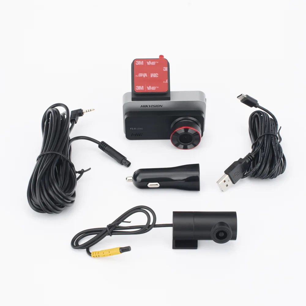 Dashcam de Doble Lente Hikvision AE-DC2328-C200S(2CH) / 2 Megapixel (1080p) Frontal e Interior / Gran Angular 128° / H.265 / Pantalla IPS 3" / WiFi / G-Sensor / Micro SD 256GB – vista 7