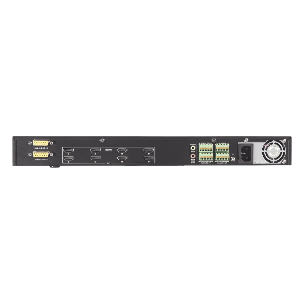 Decodificador de Vídeo de 8 Salidas HDMI 4K / Soporta hasta 128 canales de Vídeo Simultáneos / Videowall – vista 3