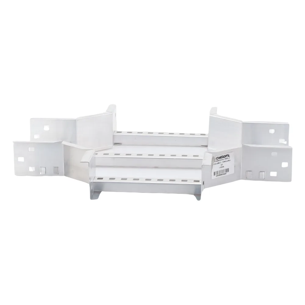 Derivación "X" Horizontal de Aluminio Perfil Z / Peralte 3 1/4" / Ancho 9"/ Radio 8" / Incluye Tornillería (CHXHEZ314R8X9AK) – vista 2