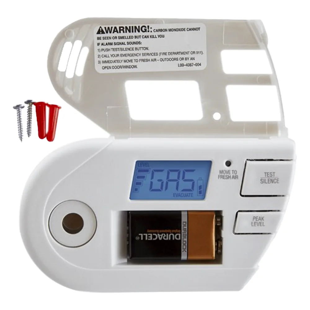 Detector Combo de Combinación de Gases Explosivos: Metano (GN), Propano (LP) y Monóxido de Carbono (CO), Con Pantalla Digital Retroiluminada, 120 Vca y Batería de Respaldo – vista 4