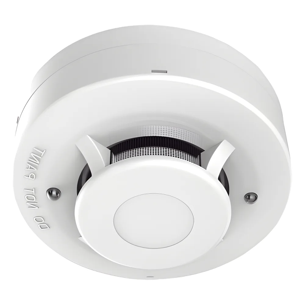 Detector de Humo Fotoeléctrico No Direccionable de 4 Hilos / DC 12 V / Algoritmos de Detección Avanzada / LED Duales 360° / Salida de Relé N/C o N/A / Montaje en Techo