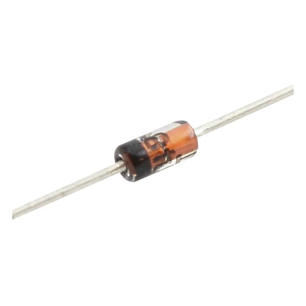Diodo de Conmutación, I fwd. 300 mA, Vrev 75 V, 0. 5 Watt, Tiempo de Recuperación 4.0 nS, Empacado DO-35.