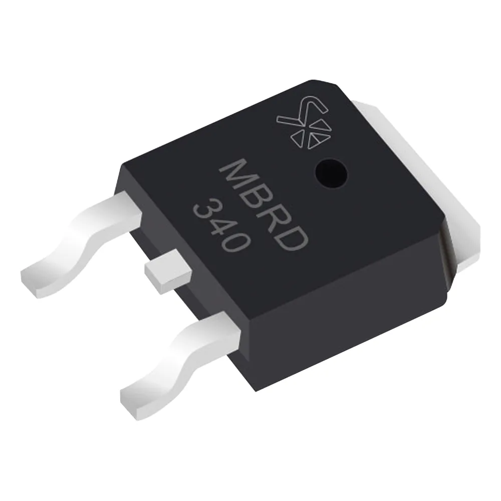 Diodo Rectificador Schottky, 3 Amp., 40 PIV, para SMD, Montaje DPAK, Tipo Anodo Dual.