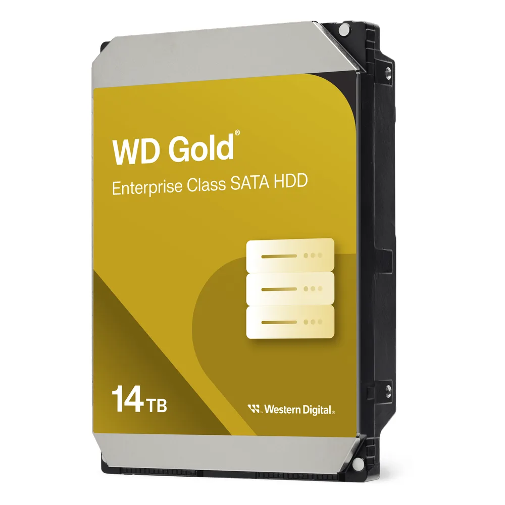Disco Duro Empresarial WD Gold / SATA 6 Gb/s / 14 TB / 7200 RPM / Tecnología HelioSeal / ArmorCache / 5 Años Garantía / 2.5M Horas MTBF – vista 2