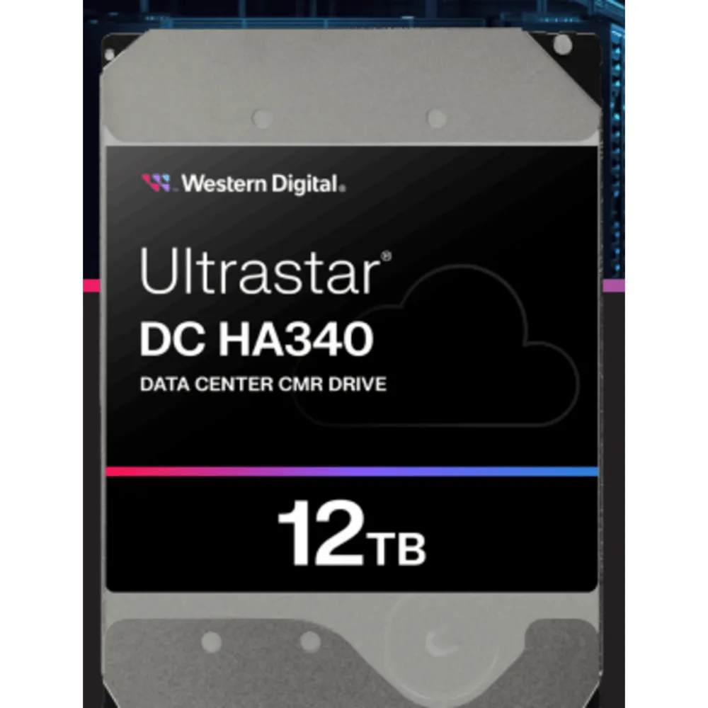 Disco Duro Empresarial WD Ultrastar DC HA340 12TB | SATA 6Gb/s | 7200 RPM | 3.5"