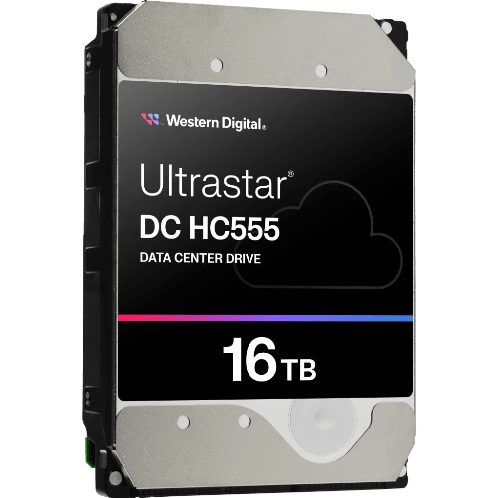 Disco Duro Empresarial WD Ultrastar HC555 / 16TB / SATA 6Gb/s / 7200 RPM / HelioSeal / CMR – vista 2