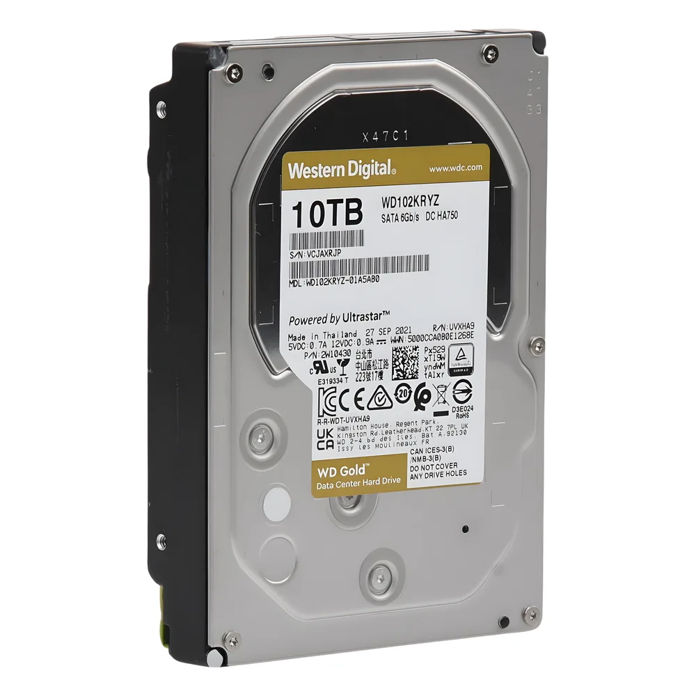 Disco Duro Gold de 10 TB / 7200 RPM / Optimizado para NAS, RAID, Data Center y NVRs de Gran Capacidad / Uso 24-7 / Proteccion Antivibración / 5 Años de Garantia / HelioSeal – vista 4