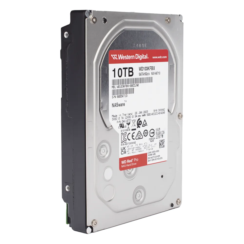 Disco Duro Red Pro de 10TB / 7200 RPM / Optimizado para NAS / Uso 24-7 / 5 Años de Garantia – vista 3