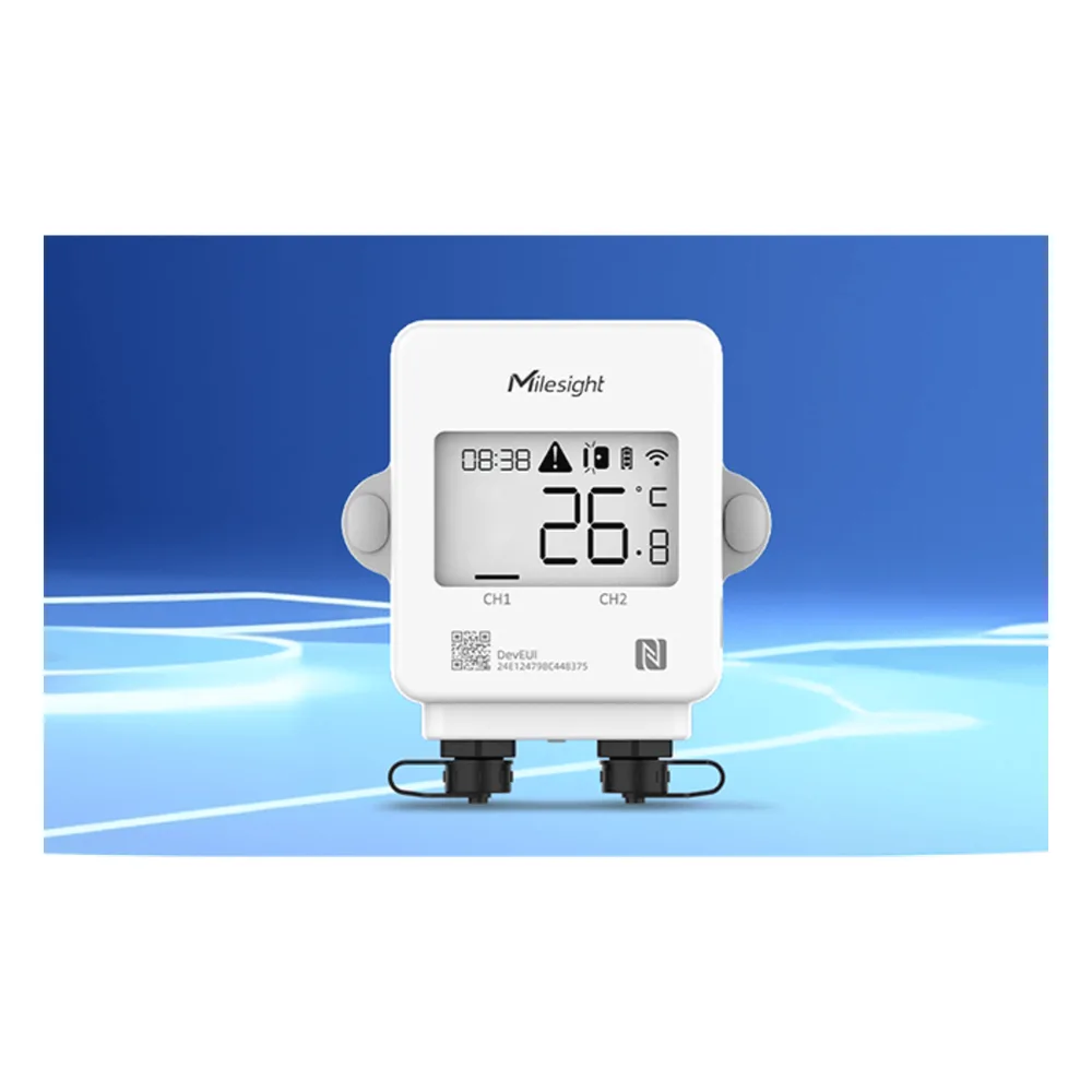 Display LoRaWAN para Monitoreo de Temperatura en Cadena de Frío / Pantalla LCD / Sensor Magnético / EN12830 / IP65
