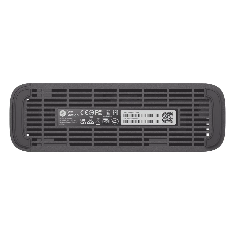 Dispositivo de Almacenamiento BeeStation | 4 TB | CPU Realtek RTD1619B | RAM DDR4 1 GB | Puertos USB-A y USB-C 3.2 | Puerto LAN 1 GbE | Compatibilidad con Windows, macOS, iOS y Android | Certificaciones FCC, CE, UKCA, BSMI, RCM, EAC, KC, VCCI, BIS. – vista 10