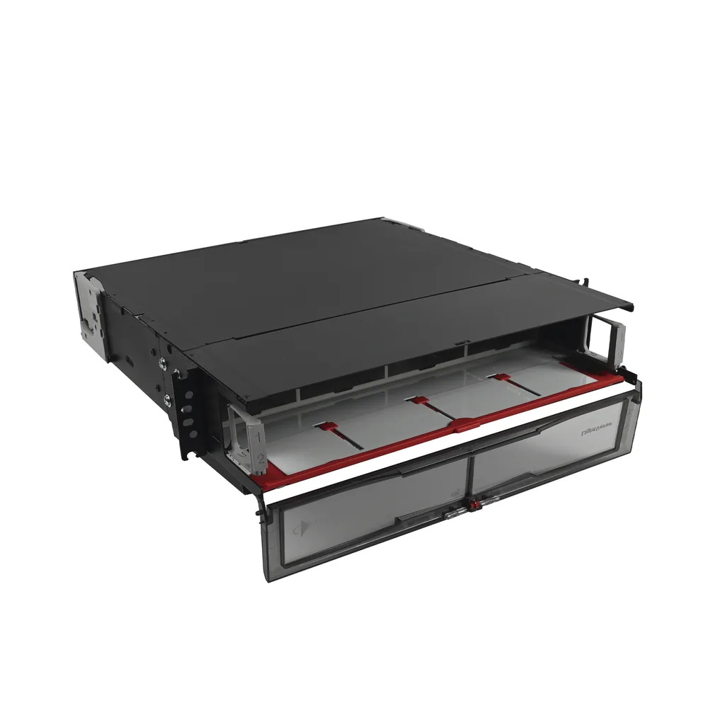 Distribuidor de Fibra Óptica de Alta Densidad LigthVerse *Pro* Para Rack de 19 Pulgadas (48.26 cm), Acepta 8 Placas Plug and Play, Hasta 192 Fibras, 2 UR – vista 2