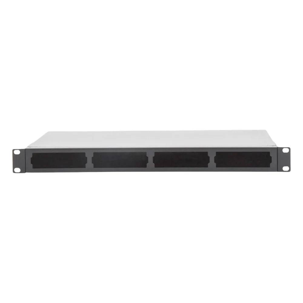 Distribuidor de Fibra Óptica Vacío 19 Pulgadas, Acepta 4 Placas Acopladoras de Linkedpro, Hasta 24 Fibras, 1UR, Incluye Charola de Empalme – vista 6