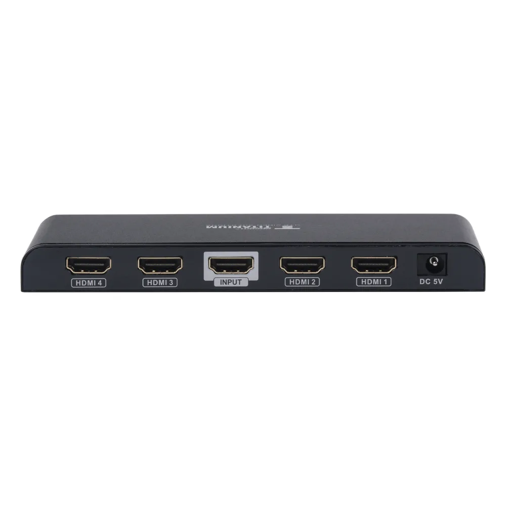 Divisor (Splitter) HDMI 4K de 1 Entrada a 4 Salidas (Simultaneas) / Soporta 4K×2K / Soporta hasta 4 equipos con conexión en Cascada / HDMI 3D  / HDR / HDMI 1.4 /  HDCP 1.4  / Audio PCM / Longitud del cable de entrada ≤30m y salida ≤25m. – vista 6