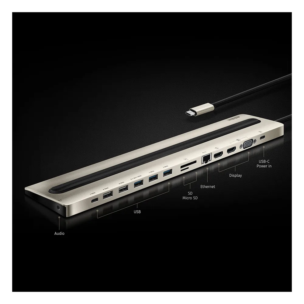 Docking station USB-C multipuerto con power pass-through – vista 3