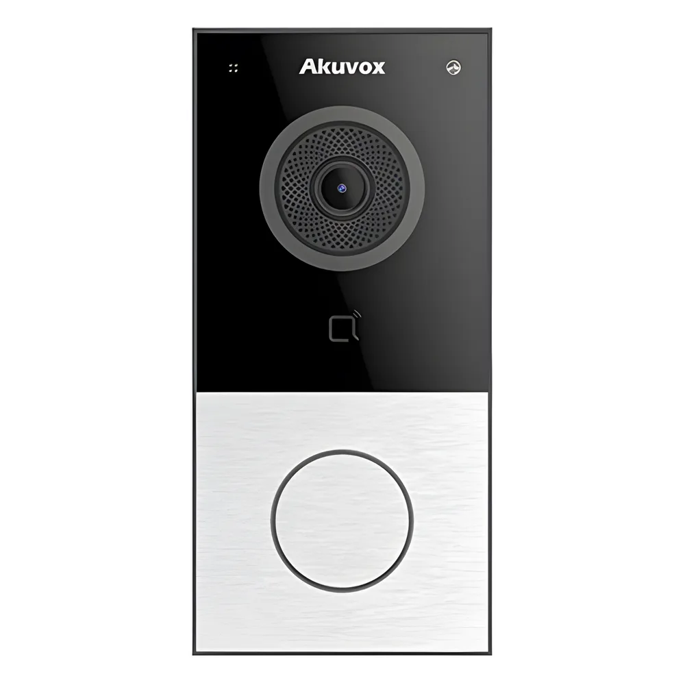 DOORBELL / WIFI / 100% en la Nube / POE / Bluetooth / NFC / Lector de Tarjetas MIFARE / Notificación en APP /  Llamada Telefónica / SIP / ONVIF / IP65 / Cámara 2 MP / Botón con Iluminación / Control de 1 Puerta