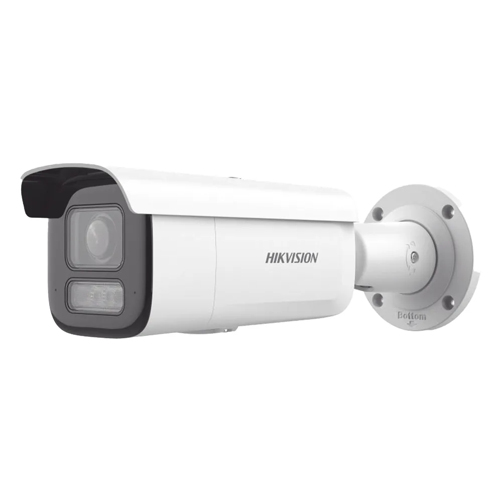 [Dual Light + 2 Micrófonos Integrados]  Bala IP 8 Megapixel (4K) / Lente Motorizado 2.8-12 mm / 60 m Luz Blanca + 60 m IR / AcuSense / Exterior IP67 / IK10 / WDR 120 dB / PoE 802.3at / ONVIF / Alarmas I/O / Micro SD / ACUSEEK