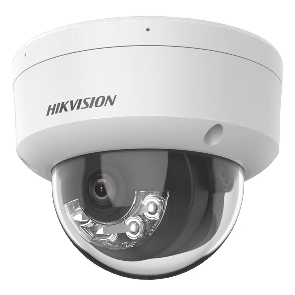 [Dual Light + 2 Micrófonos Integrados] Domo IP 8 Megapixel (4K) / Lente 2.8 mm / 30 mts Luz Blanca + 30 mts IR / ACUSENSE / Exterior IP67 / IK10 / WDR 120 dB / PoE / ONVIF / Micro SD / Metal / ACUSEEK