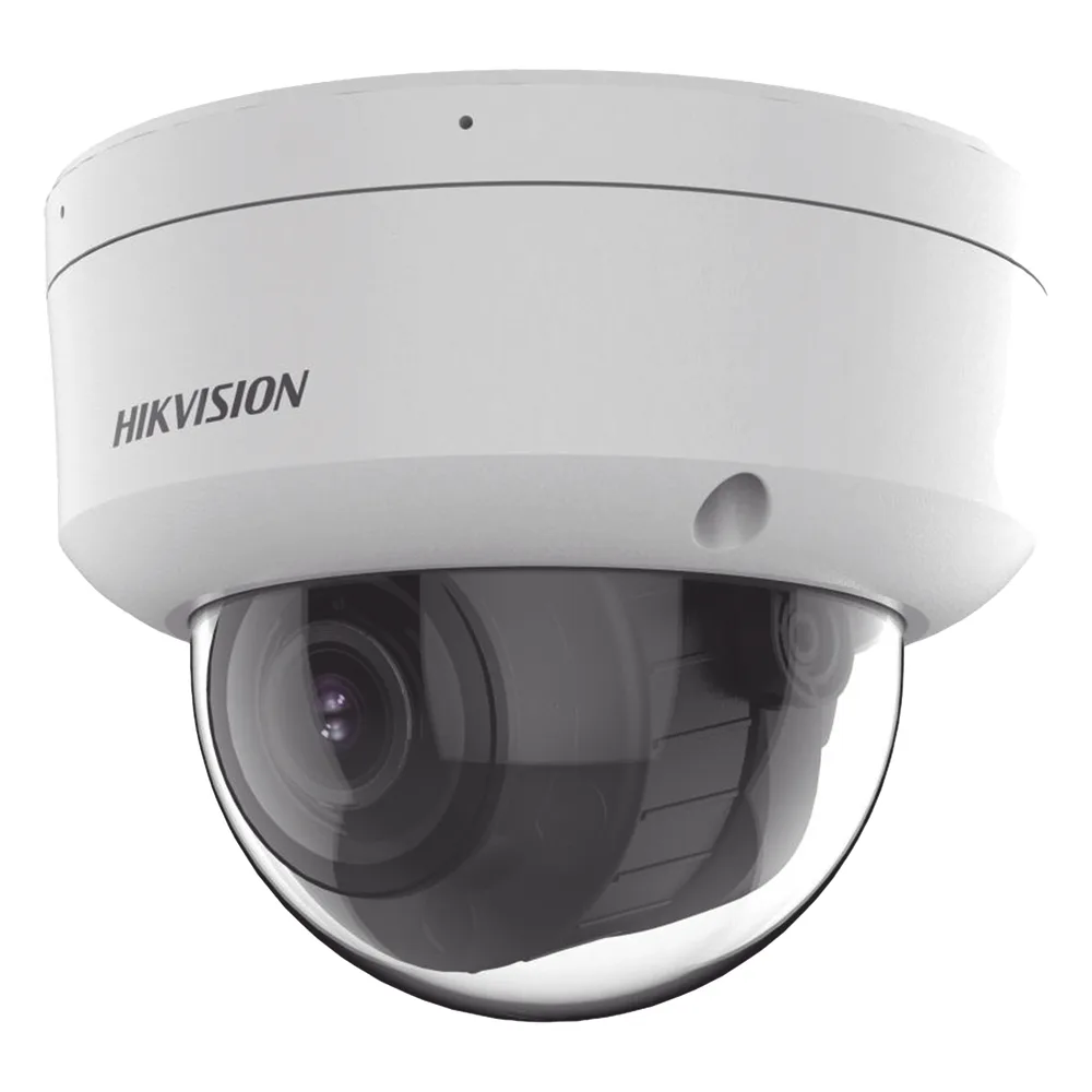 [Dual Light + 2 Micrófonos Integrados] Domo IP 8 MP (3840×2160) / Lente Mot. 2.8-12 mm / Smart IR + Blanco (40 m) / ACUSENSE / Exterior IP67 / IK10 / WDR 120 dB / PoE 802.3af / ONVIF / Alarmas I/O / Micro SD / Metal / ACUSEEK