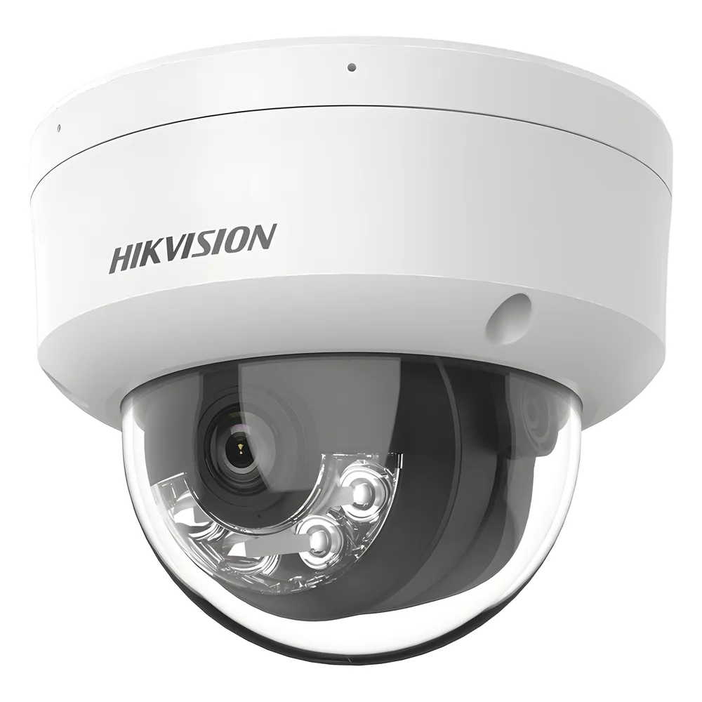 [Dual Light] Domo IP 6 Megapixel / Lente 2.8 mm / 30 mts IR + 30 mts Luz Blanca / Micrófono Integrado / Antivandálico IK08 / ACUSENSE Lite / Exterior IP67 / H.265 / PoE / ONVIF / Micro SD