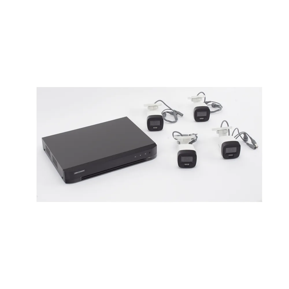 [Dual Light] Kit TurboHD 3K (5 Megapixel) / DVR 4 Canales / 4 Cámaras Bala para Exterior y Metal / Micrófono Integrado / Accesorios de Interconexión / Fuente de Poder – vista 2