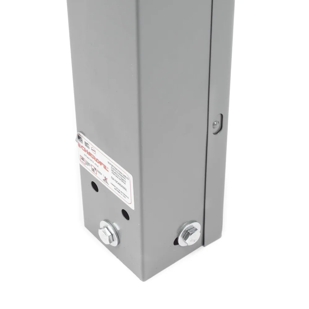 Ducto Cuadrado Embisagrado 10 x 10 cm, fabricado en lámina de acero al carbón, hasta 159 cables cat6, incluye cople con tornillería y 1 knock out por lado – vista 3