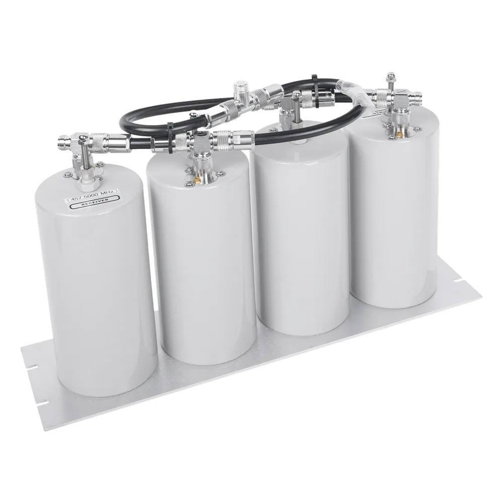 Duplexer Pasa Banda-Rechazo de Banda, 400-470 MHz, 4 Cavidades (4"Dia.) 5 MHz, 250 Watt, N Hembra – vista 3
