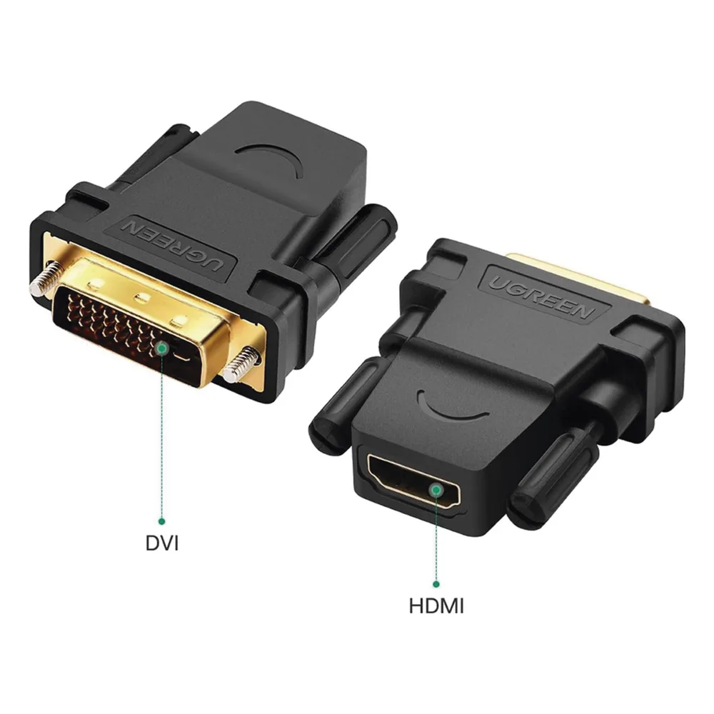 DVI 24+1 Macho a HDMI Hembra – vista 2