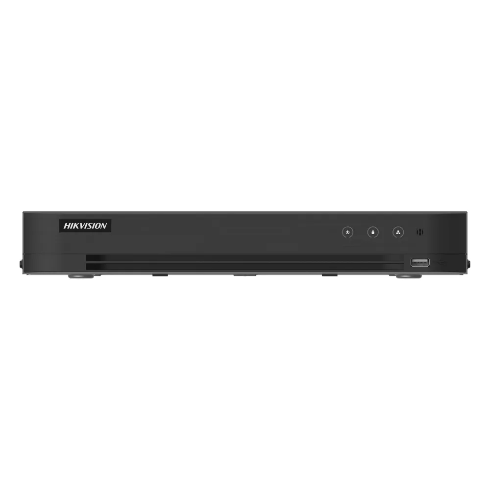 DVR 16 Canales TURBOHD + 16 Canales IP / 8 Megapixel (4K) / Audio Bidireccional / ACUSENSE / Reconocimiento Facial / 2 Bahías de Disco Duro / Salida de Video en 4K / H.265+ – vista 2