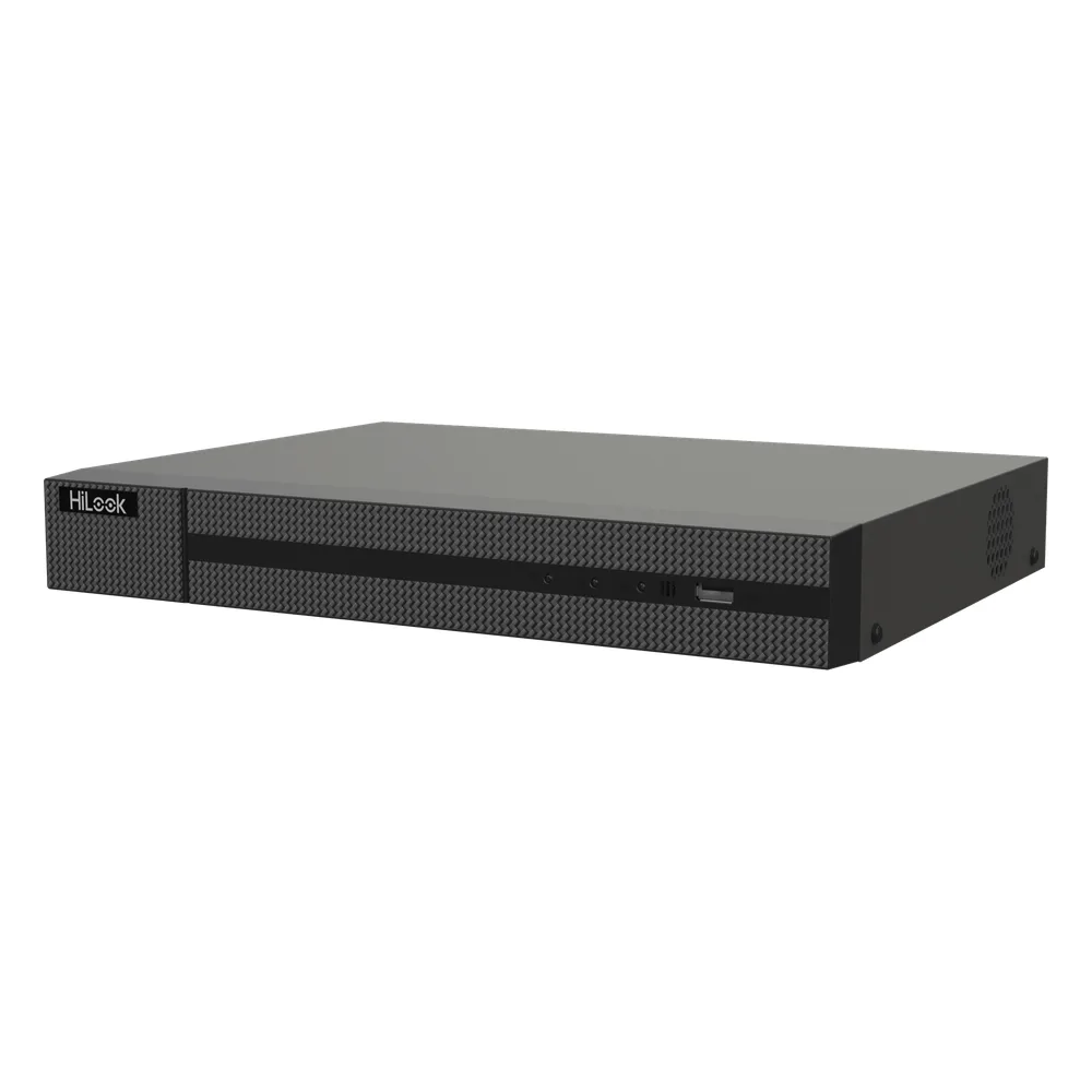 DVR 16 Canales TurboHD + 8 Canales IP / 5 Megapixel Lite - 3K Lite / Audio Bidireccional / Detección de Movimiento 2.0 / 1 Bahía de Disco Duro / H.265+ / Salida en Full HD