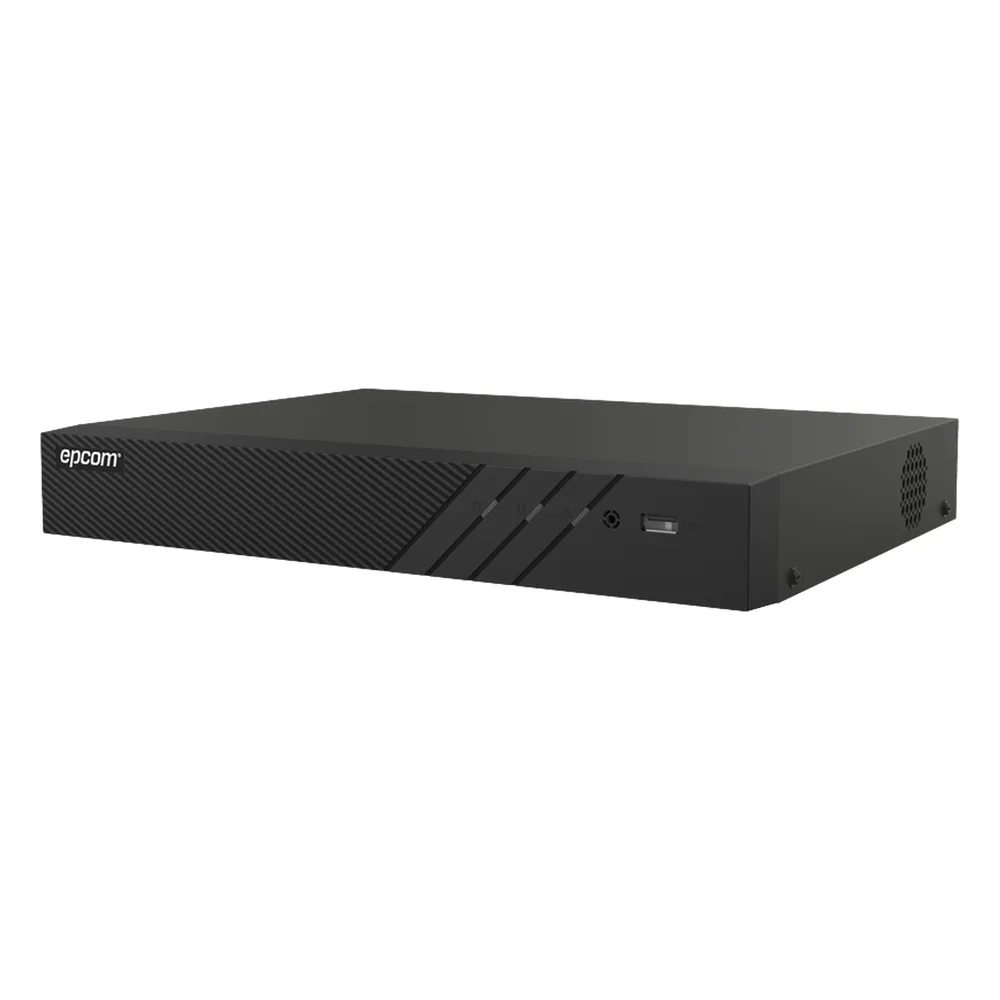 DVR 8 Canales TURBOHD + 4 Canales IP / 8 Megapixel (4K) / Audio Bidireccional por Coaxitron / ACUSENSE / Reconocimiento Facial / 1 Bahía de Disco Duro / Salida de Video en 4K / H.265+
