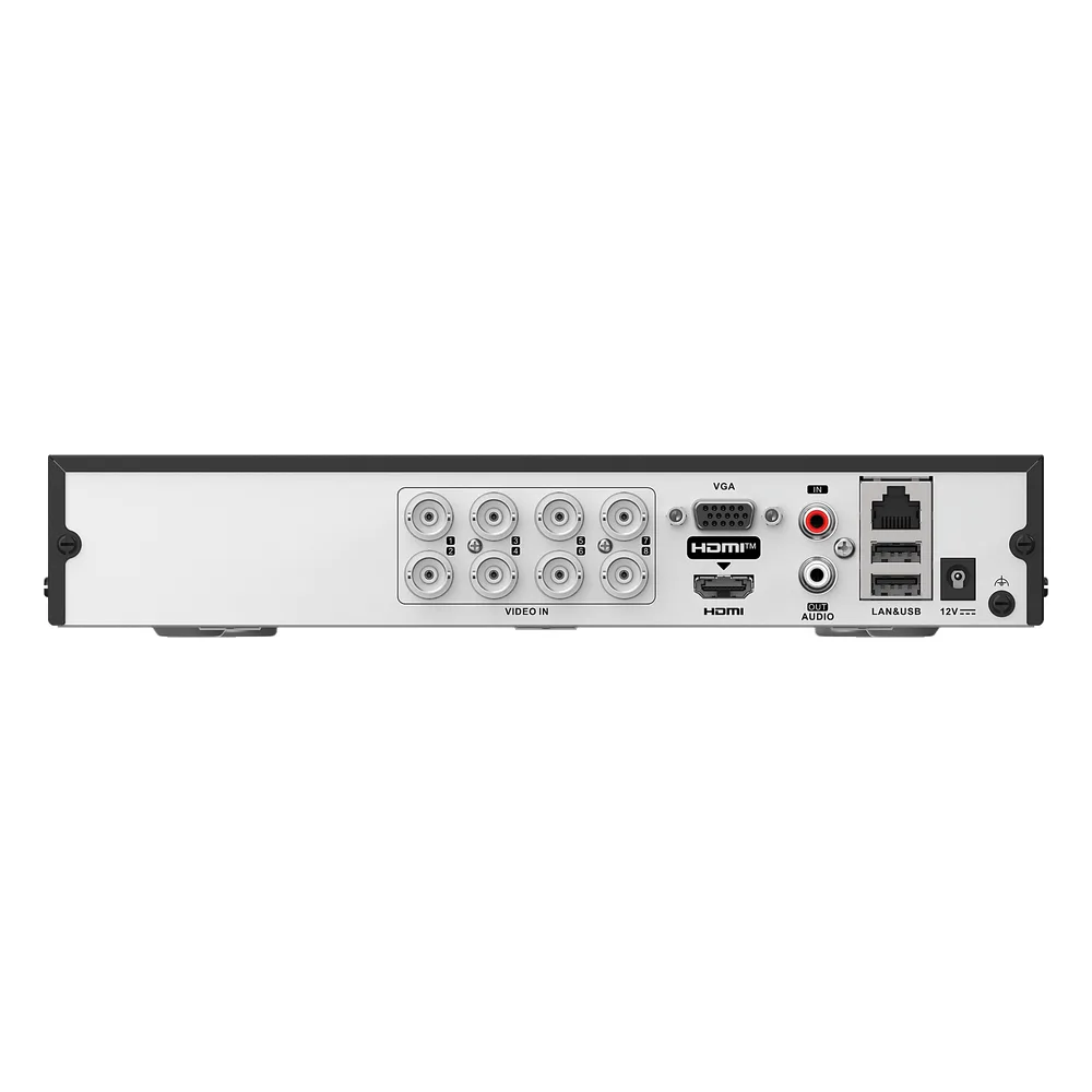 DVR 8 Canales TURBOHD + 8 Canales IP / 8 Megapixel (4K) / Audio Bidireccional / ACUSENSE / 1 Bahía de Disco Duro / Salida de Video en Full HD / H.265+ – vista 4