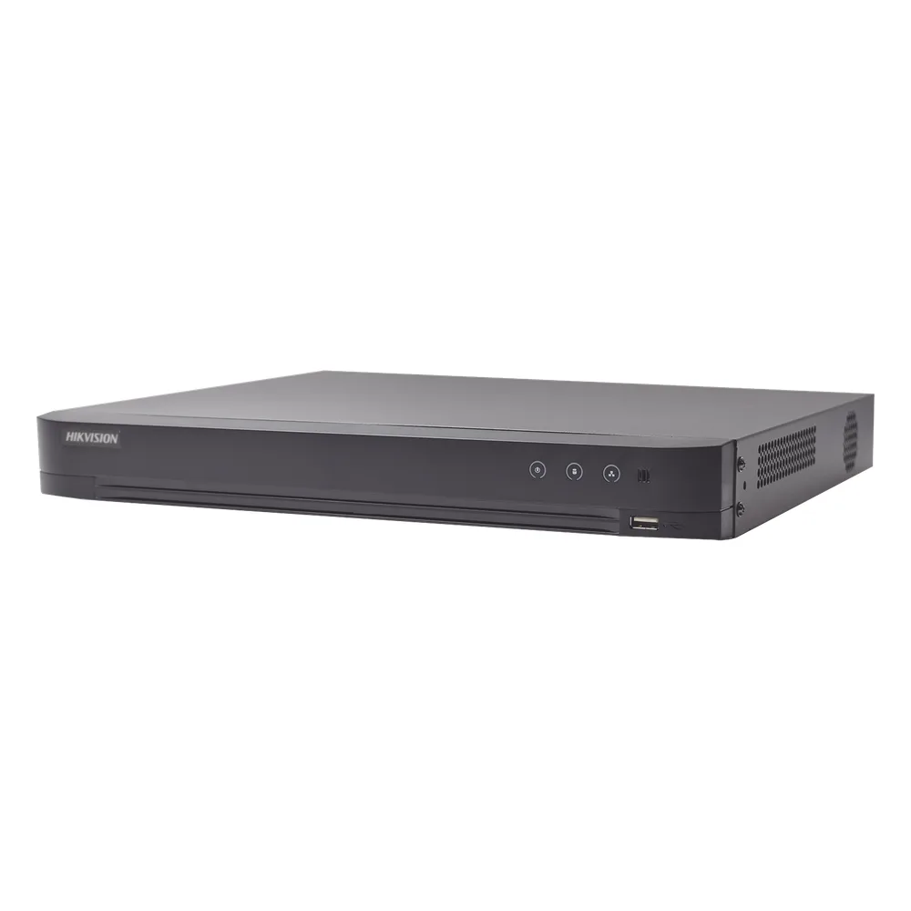 DVR 8 Canales TURBOHD + 8 Canales IP / 8 Megapixel (4K) / Audio de dos vías por Coaxitron / ACUSENSE / Reconocimiento Facial / 1 Bahía de Disco Duro / Salida de Video en 4K / H.265+