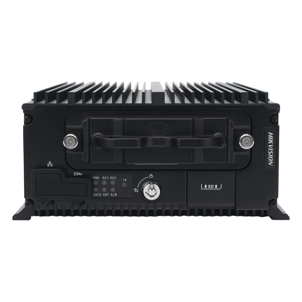 DVR Hibrido Móvil 1080p / 4 Canales TURBO + 8 Canales IP / Soporta 4G / WiFi / GPS / Sensor G / Soporta 2 Memorias SD / Alarmas I/O / Salida de Video – vista 2