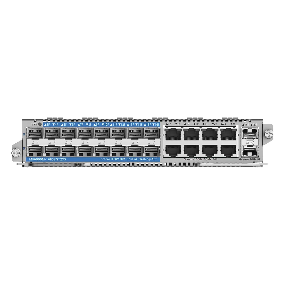e-Lighten Tarjeta Modular para OLT modelo RG-NBF6002M, 16 puertos PON/SFP 1G, 8 puertos Ethernet de 1G y 2 puertos SFP+ 10G – vista 3