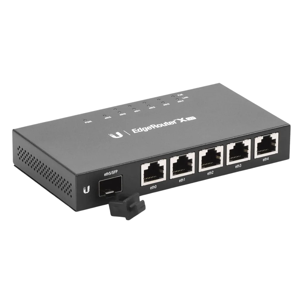 EdgeRouter X SFP de 5 puertos Gigabit + 1 puerto SFP con funciones avanzadas de ruteo – vista 3