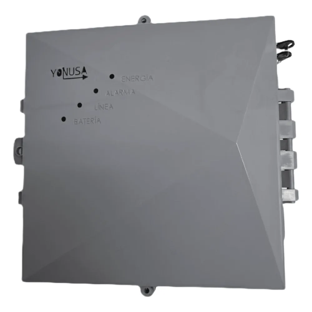 Energizador para Cerco Eléctrico Anti-Plantas / 10,000 Volts / 10,000 Metros Lineales / Alimentación AC 127-220V o Solar / Control Remoto RF 433 MHz / Sistema de Alarma Integrado / Salida Auxiliar 12Vdc 1.5A / Respaldo con Batería Int