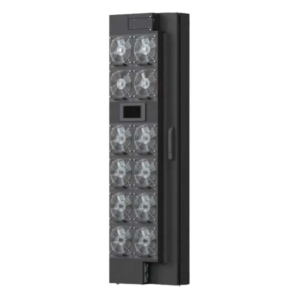 Enfriador de Puerta Trasera para Rack 42U / 800W Agua Refrigerada / 12 Ventiladores DC Hot-Swap / Ethernet SNMP Modbus / Hoffman RackChiller RDHX PRO