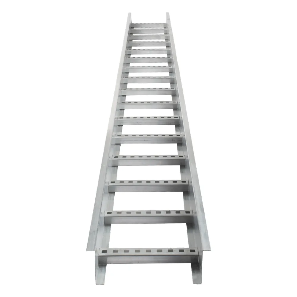 Escalera de Aluminio Portacables / Perfil Z / Peralte 3 1/4" /Paso 9" / Ancho 12" / 3.66 metros / Capacidad Máx. 274 Cables / Incluye Cople Union y Tornillería (CHEZ314P9X12AK)