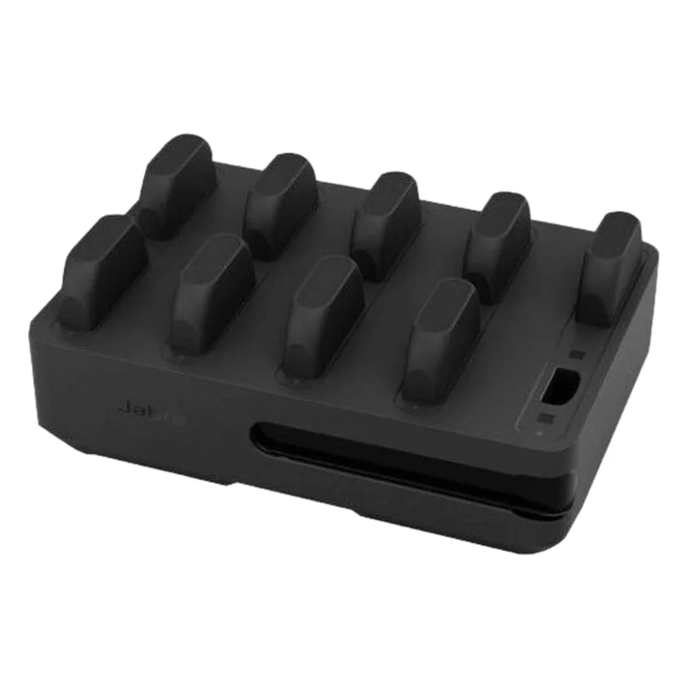 Estación de Carga 10 Bays / Para Jabra Perform 75 / Alimentación 12V / Carga Simultánea Múltiple / LED Indicadores / Certificaciones Internacionales (14217-10))