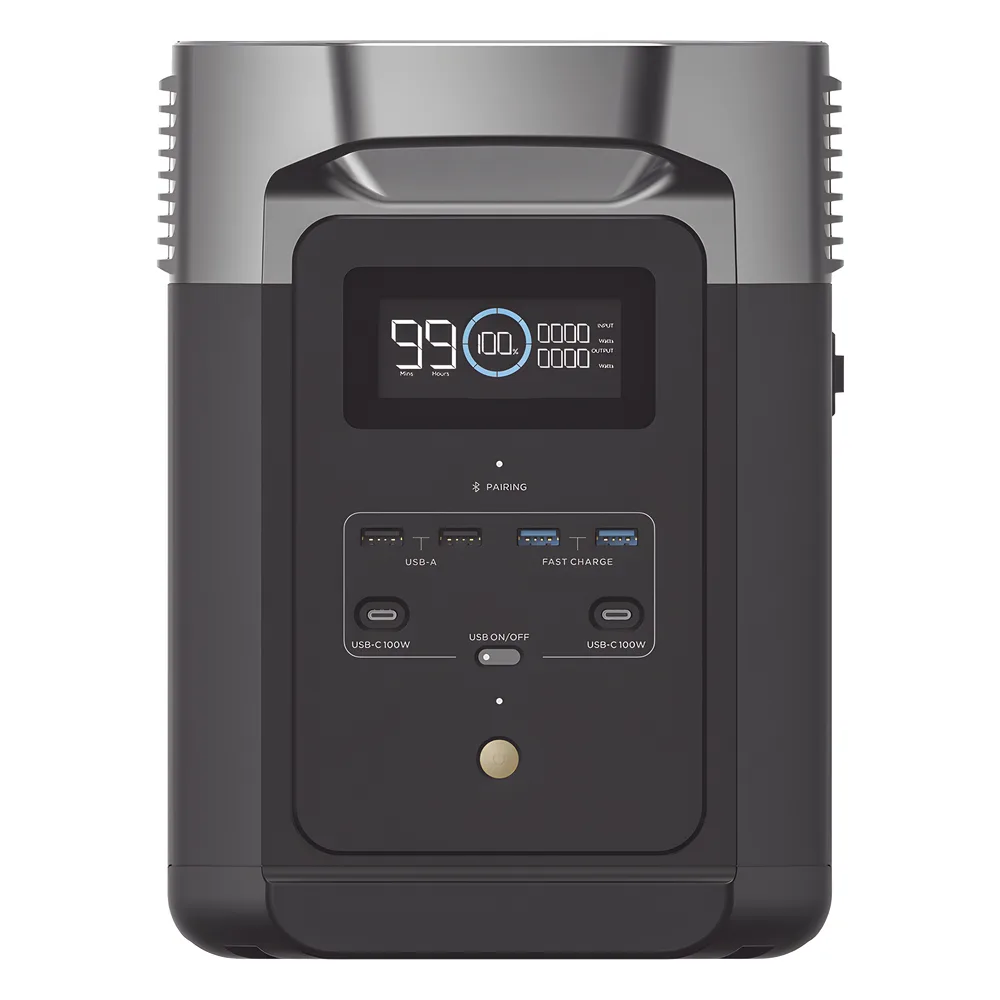 Estación de Energía Portátil Delta 2 1024Wh Litio LFP / 6 AC 1800 W (Max. 2200W) / 2 USB-C 100W / Capacidad para Aumentar Respaldo / Cargador de Coche 10A a 12.6V / Conectividad WiFi y Bluetooth (App) / Carga Solar 500W Max. – vista 5
