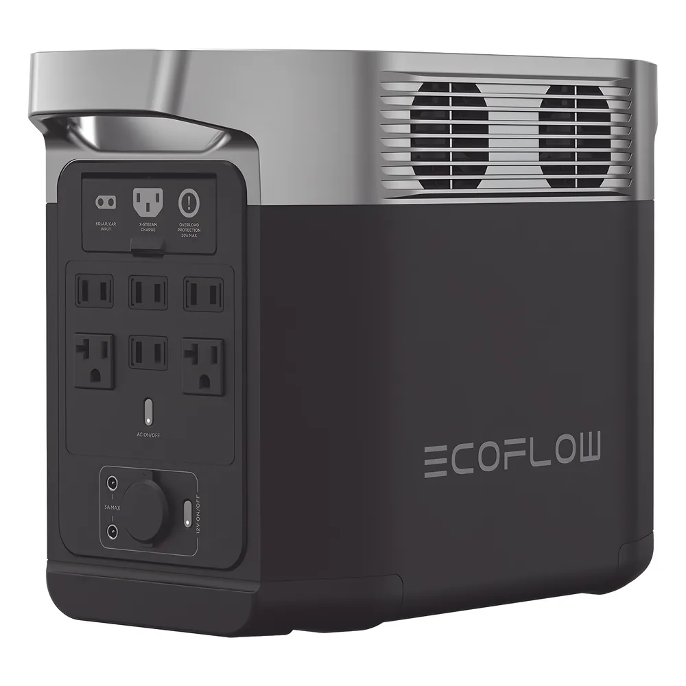 Estación de Energía Portátil Delta 2 1024Wh Litio LFP / 6 AC 1800 W (Max. 2200W) / 2 USB-C 100W / Capacidad para Aumentar Respaldo / Cargador de Coche 10A a 12.6V / Conectividad WiFi y Bluetooth (App) / Carga Solar 500W Max. – vista 9